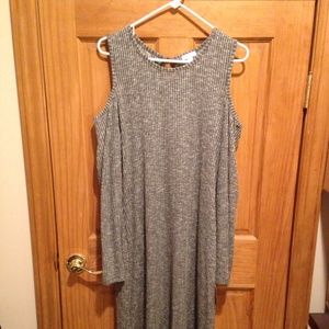 Xhilaration Heather Grey Dress with Long Sleeves